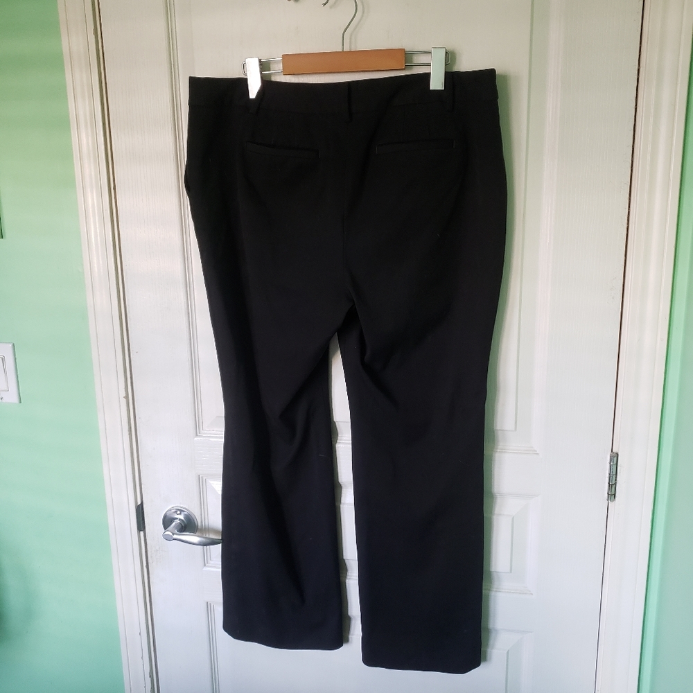 Talbots Womans Pants 16P Black Barely Boot